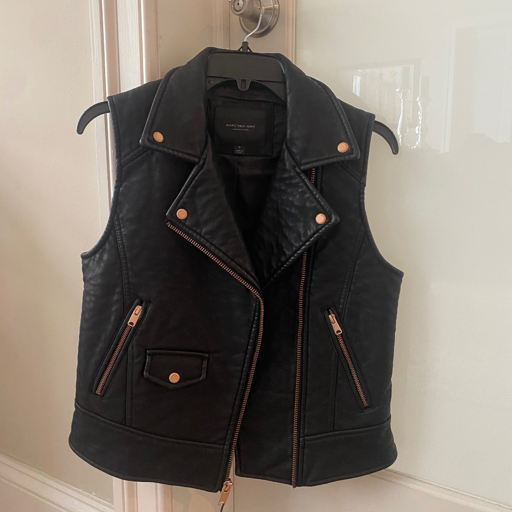 Marc New York Vegan Leather Vest